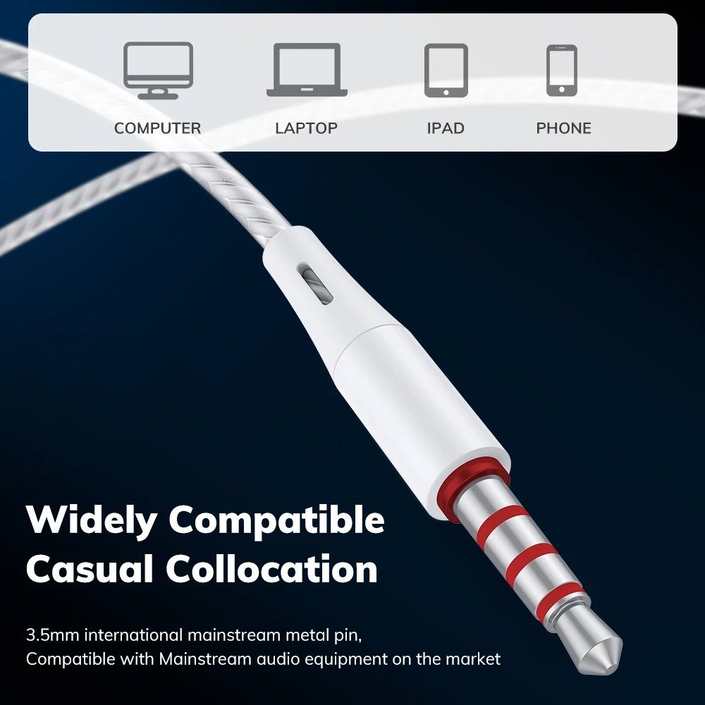 Fone de ouvido intra-auricular - Wired Earphone Mic avaliação e preço