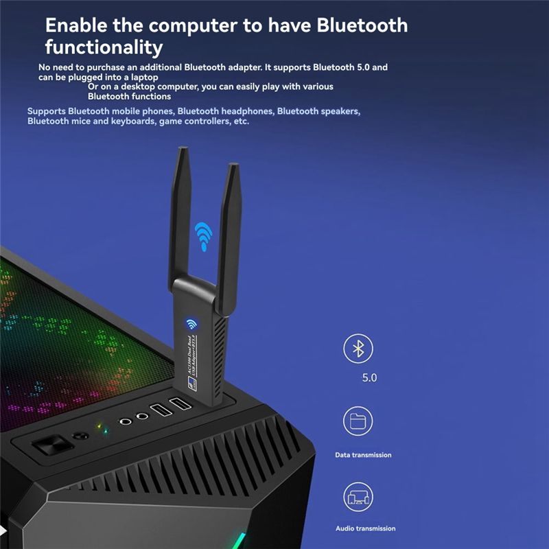 Adaptador USB 3.0 Wifi Bluetoo - Bluetooth Adapter Receiver avaliação e preço